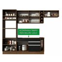 Ver imagem 5 de Armário de Cozinha Completa 290cm Rustic/Preto/Crema Safira Madesa 13