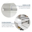 Ver imagem 5 de Guarda Roupa Solteiro 4 Portas com Vidro Reflecta 3 Gavetas 164cm com LED Imperiale Premium