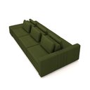 Ver imagem 4 de Sofá Ilha com Encosto e Almofadas Móveis Olimpo 395cm Modulado Linho Verde G45 - Gran Belo