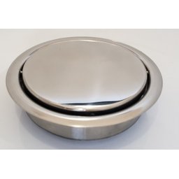 Acabamento Tampa Giratoria para Furo 20cm Em Aco Inox 304 LOJASARAH ACABAMENTO TAMPA GIRATORIA 20cm - 1