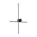 Ver imagem 1 de Arandela Nordecor Nien 40cm+60cm 20w Led Bivolt Preto 3000k Luz Amarela 2936