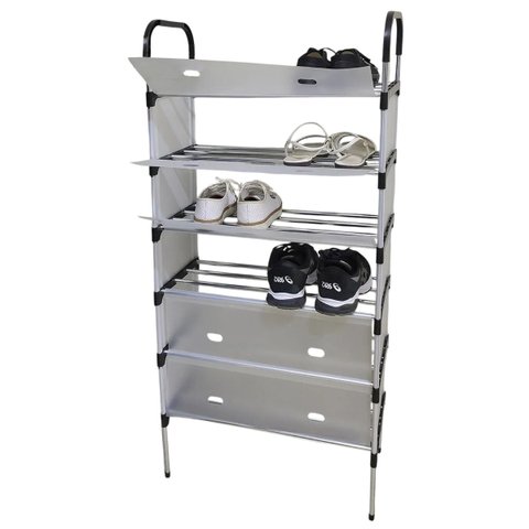 Sapateira Rack 6 Andares Prateleiras Organizaçao Calçado Sapato Tenis Hall de Entrada Objetos Resist