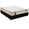 Cama Box Queen Preto com Colchão Molas Ensacadas Amx One Americanflex (30x158x198) - 1