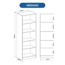 Ver imagem 3 de Cristaleira 2 Portas Reflectas com LED 100% MDF Aurora Branco