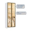 Ver imagem 5 de Cristaleira 2 Portas Reflectas com LED 100% MDF Aurora Branco