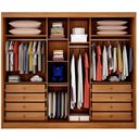 Ver imagem 3 de Guarda Roupa Casal Linea 6 Portas 8 Gavetas Cinamomo - Novo Horizonte