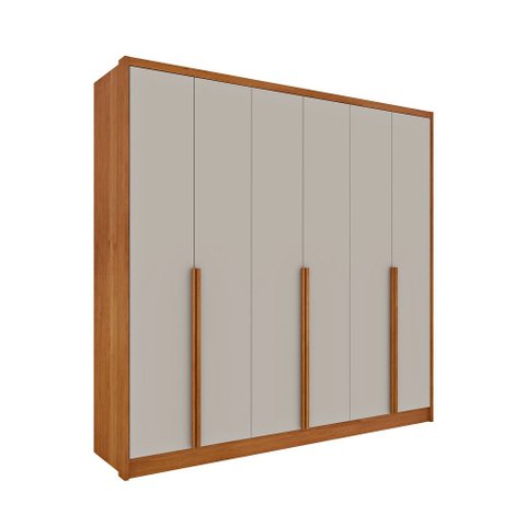 Guarda Roupa Casal 100% Mdf 6 Portas 6 Gavetas Fortuna Tcil Tcil Móveis Guarda Roupa Casal Fortuna 1