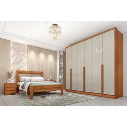 Guarda Roupa Casal 100% Mdf 6 Portas 6 Gavetas Fortuna Tcil Tcil Móveis Guarda Roupa Casal Fortuna 1 - 16
