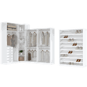 Ver imagem 1 de KIT CLOSET MODULAR 3 ALTURAS DIFERENTES 100% MDF M509.B MUNDI MOVEIS