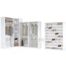 KIT CLOSET MODULAR 3 ALTURAS DIFERENTES 100% MDF M509.B MUNDI MOVEIS - 4