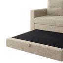 Ver imagem 5 de Sofá Cama 2 Lugares Casal 1,50 Mts Chenile Prince Luma Matri Cor:chenile Marrom