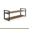 Prateleira Industrial em Aço e MDF 40cmx40cmx60cm Moderna Yescasa   - 7