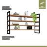 Prateleira Industrial em Aço e MDF 1,01mx40cmx60cm Moderna Yescasa   - 4