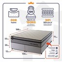 Ver imagem 3 de Cama Box Preston Molas Ensacadas Queen 158x198 King House