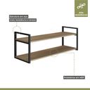 Ver imagem 3 de Prateleira Industrial em Aço e MDF 40cmx40cmx90cm Moderna Yescasa  