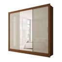 Ver imagem 3 de Guarda-roupa Casal Katherine Slim 3 Portas com Espelho - Panorama Móveis
