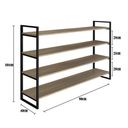 Ver imagem 3 de Prateleira Industrial em Aço e MDF 1,01mx40cmx90cm Moderna Yescasa 