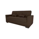 Ver imagem 3 de Sofá Cama 3 Lugares Reclinável Casal Premium 2,03 Larg Lavinia Matrix
