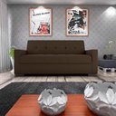Ver imagem 2 de Sofá Cama 3 Lugares Reclinável Casal Premium 2,03 Larg Lavinia Matrix