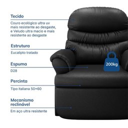 Poltrona do Papai Realeza em Courino Just Time - 9