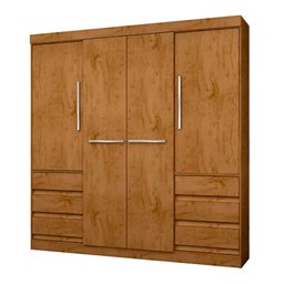 Guarda Roupa Casal 4 Portas 6 Gavetas 1477-96 Araplac - 2