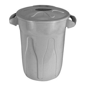 Lixeira Redonda 100 Litros Tipo Balde Cor:cinza