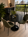 Ver imagem 1 de Mesa de Jantar Saarinen Preto - Redonda 80cm - Mármore São Gabriel