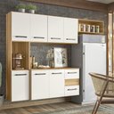 Ver imagem 2 de Armario Cozinha 7 Portas e 2 Gavetas Juliete Freijo-off White Freijo-off White
