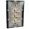 Conjunto 4x2 linha Ebony Clean Acetinado MarGirius 4x2" 1 Interruptor Simples + 2 Interruptores Para - 3