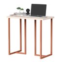 Ver imagem 6 de Aparador Estilo Industrial Mali 76cm Off/cobre Decorativo Multiuso para Hall de Entrada