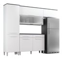 Ver imagem 5 de Armário Cozinha Girassol 7 Portas 2gav Pés Reguláveis Branco