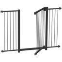 Ver imagem 3 de GRADE PORTÃO PET BEBÊ DIVISOR AMBIENTE 103 a 108 CM PRETO