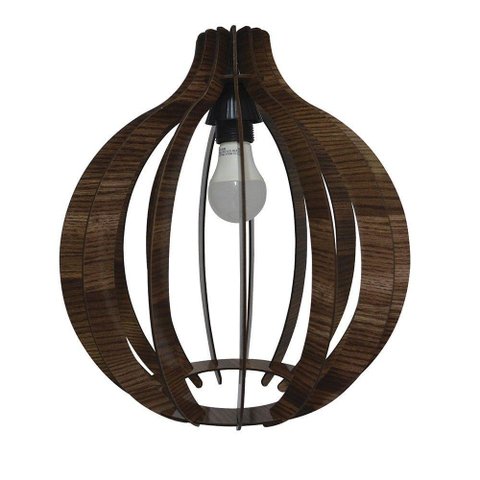 Lustre Pêndulo de Teto Luminária Pendente Tabaco Claro