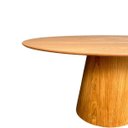 Ver imagem 3 de Mesa de Jantar Cone Oval 160x90 Cm Base Madeira Freijó Tampo Freijó