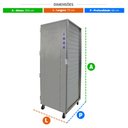 Ver imagem 4 de Armário de Crescimento Inox p/ 20 Formas/Esteiras AC20I 58x70 Vazio - Imeca 6278