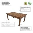 Ver imagem 2 de Mesa de Centro Polo 80x40 em Madeira para Sala de Estar Design Moderno e Elegante Castanho