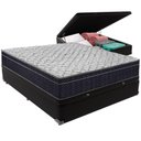 Ver imagem 1 de Cama Box Baú e Colchão Airtech 150 Espuma D45 Viúvo Ortobom Viúvo Preto