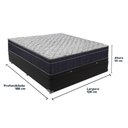 Ver imagem 3 de Cama Box Baú e Colchão Airtech 150 Espuma D45 Viúvo Ortobom Viúvo Preto