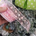 Ver imagem 3 de Fita Aramada Voal Rosa com Mini Flores Comp 9.14m