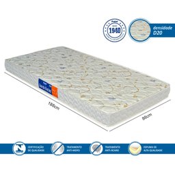 Bicama Solteiro Com Cama Auxiliar Bibox com Colchão Luara Branco - 5