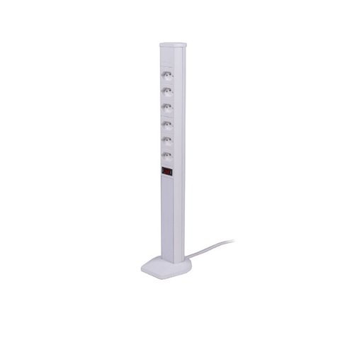 Torre de Tomadas Plus 6nbr 10a Branco Qm52820.02 Qtmov