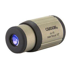 Kit Monóculo Compacto Close-up 6x18mm com Lupa Freehand 2.5x com Luz Led Carson