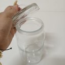 Ver imagem 3 de Pote Hermético de Vidro 1,1L Transparente 22x10x10cm Mantimentos Cozinha Tampa