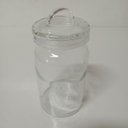 Ver imagem 5 de Pote Hermético de Vidro 1,1L Transparente 22x10x10cm Mantimentos Cozinha Tampa