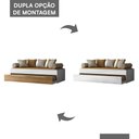 Ver imagem 3 de Bicama Solteiro Ônix Flex Nature/branco - Peternella Móveis