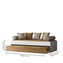 Ver imagem 4 de Bicama Solteiro Ônix Flex Nature/branco - Peternella Móveis