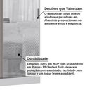 Ver imagem 4 de Guarda Roupa Modulado 134,50cm 2 Portas de Correr com Espelho Alpes Luciane Móveis