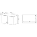 Ver imagem 2 de Armário Aéreo Multiuso P/área Serviço Am3103 C/ 2 Portas Branco - Tecno Mobili