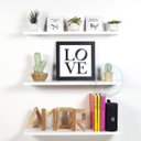 Ver imagem 3 de KIT COM 3 PRATELEIRAS EM MDF BRANCAS + KIT DE INSTALAÇÃO