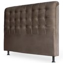 Ver imagem 1 de Cabeceira Estofada Cama Box Casal Louise 140Cm Marrom